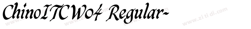 ChinoITCW04 Regular字体转换